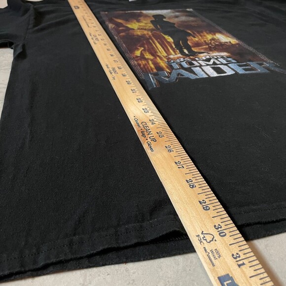 Vintage 2001 Lara Croft Tomb Raider Movie Promo T-Shirt Mens Size XXL Paramount - Picture 7 of 7